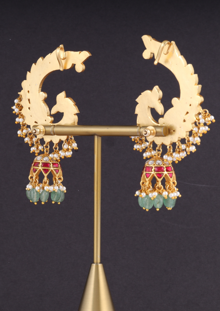 Riti Regal Jadau Kundan Cuff Earrings