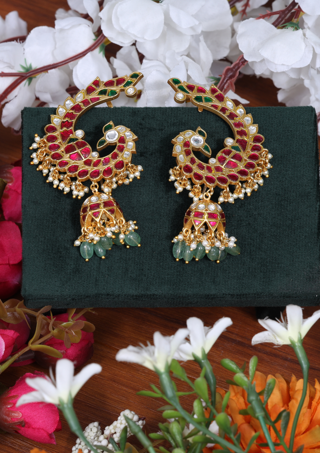 Riti Regal Jadau Kundan Cuff Earrings
