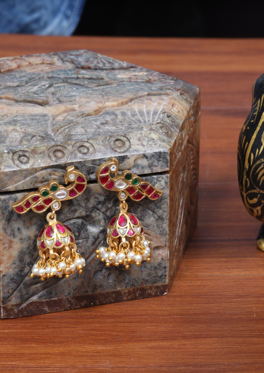 Mrigakshi Regal Jadau Kundan Earrings