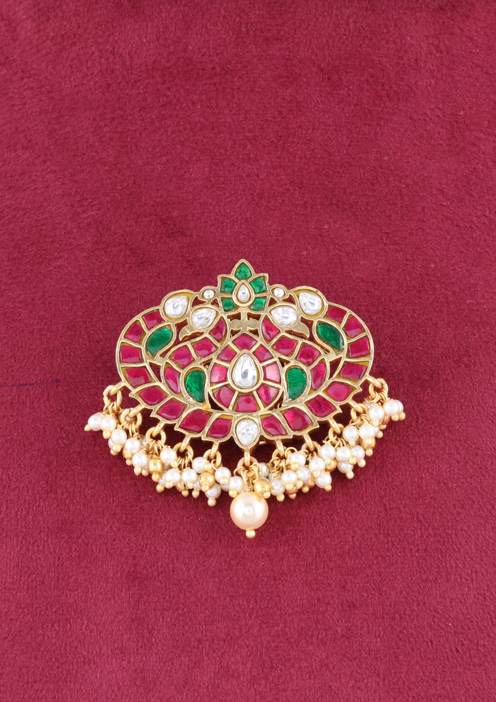 Varnika Handcrafted Jadau Kundan Hairpin
