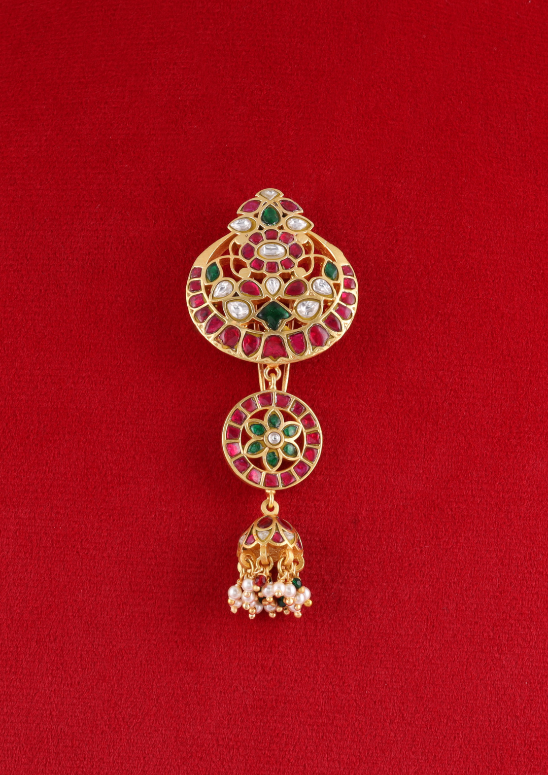 Mrigakshi Bridal Jadau Kundan Hairpin