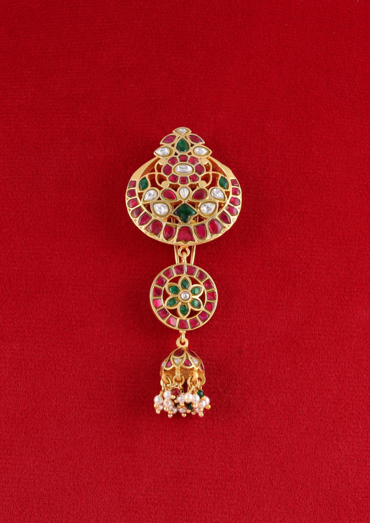 Mrigakshi Bridal Jadau Kundan Hairpin