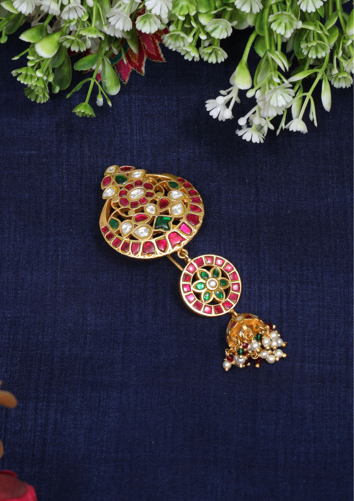 Mrigakshi Bridal Jadau Kundan Hairpin