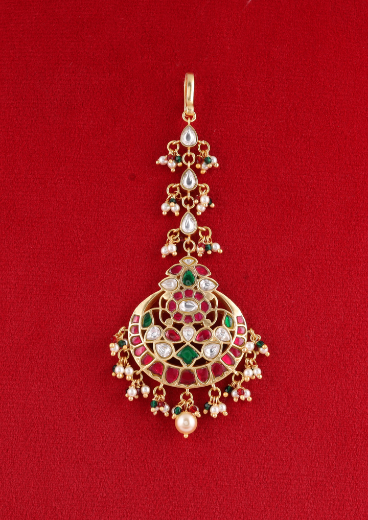 Indumati Bridal Jadau Kundan Maangtikka