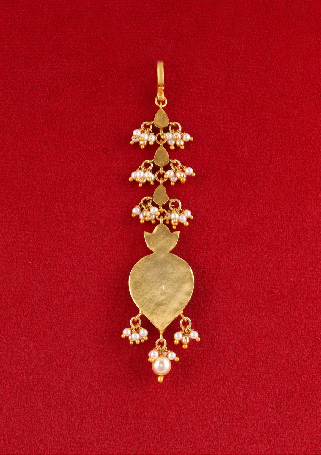 Lalitambika Handcrafted Jadau Kundan Maangtikka
