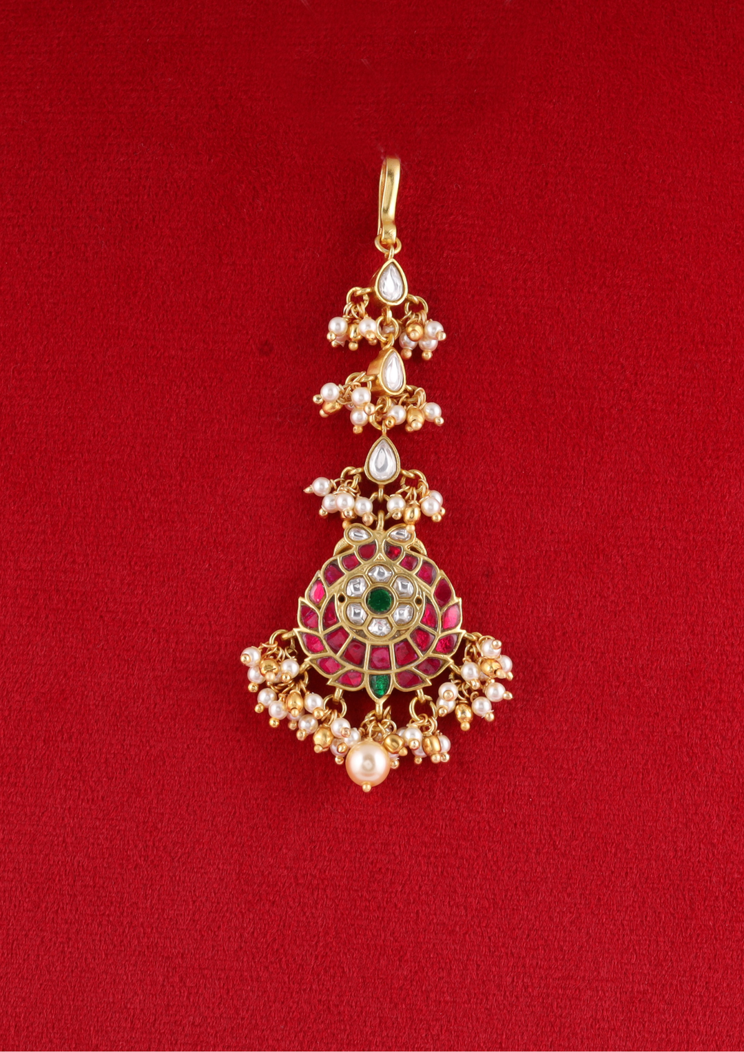 Manorama Exquisite Jadau Kundan Maangtikka