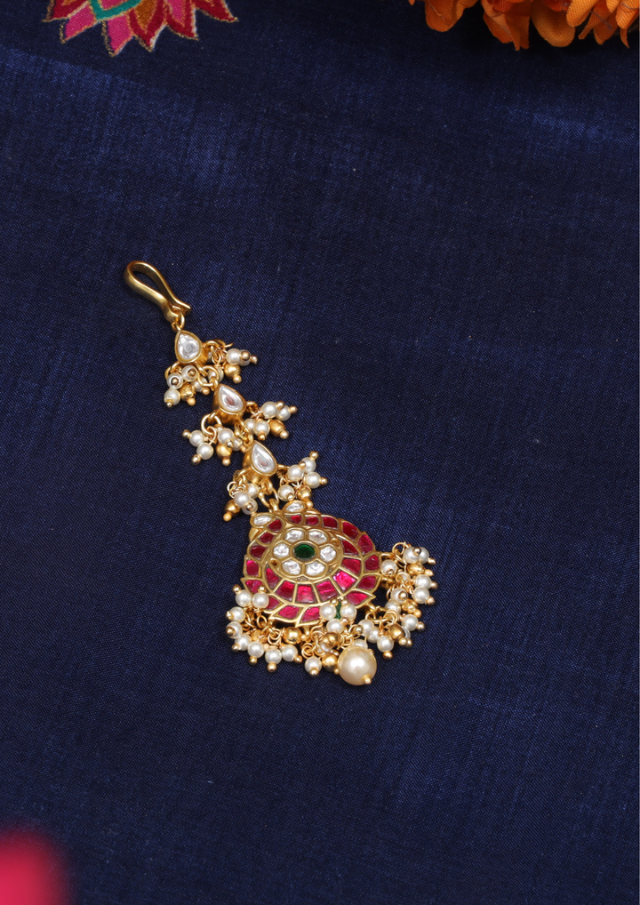 Manorama Exquisite Jadau Kundan Maangtikka