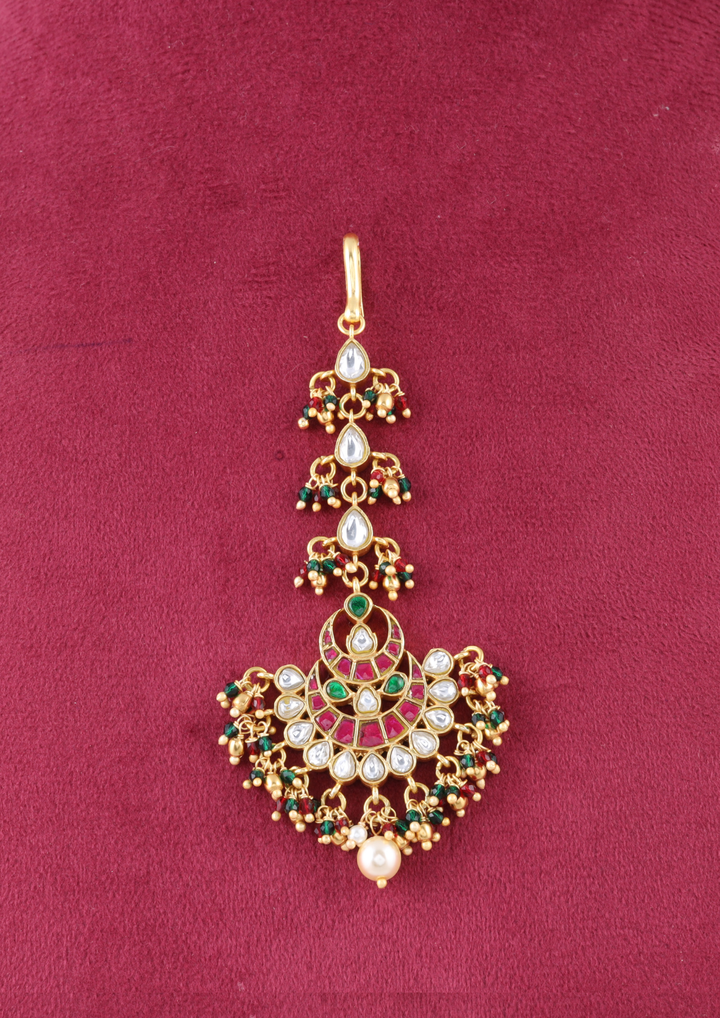 Charulekha Regal Jadau Kundan Maangtikka