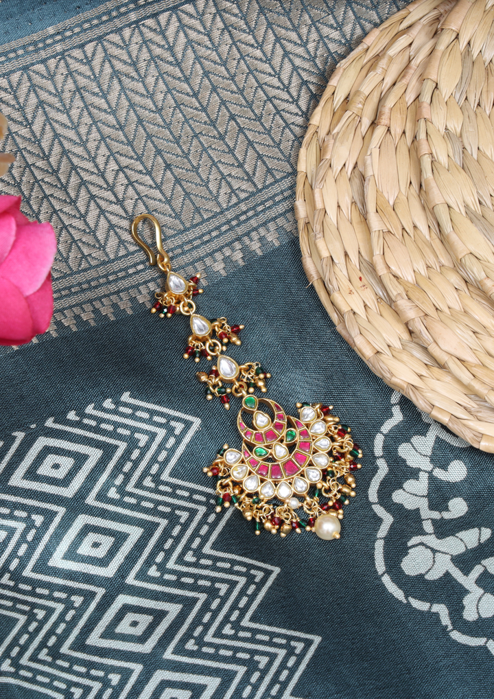 Charulekha Regal Jadau Kundan Maangtikka