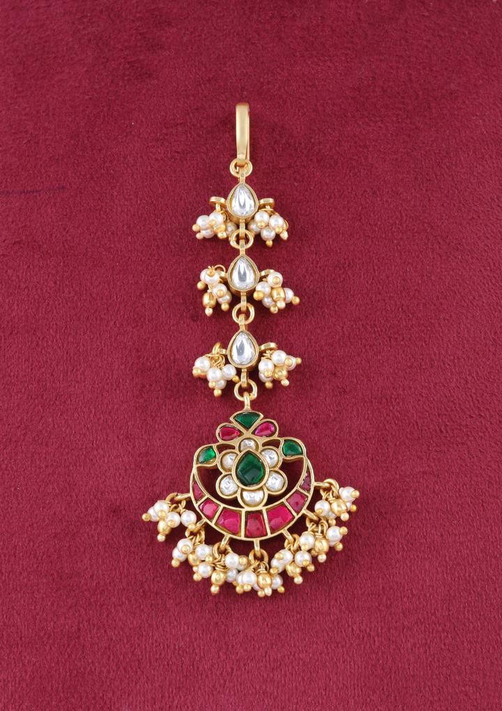 Yashodhara Bridal Jadau Kundan Maangtikka