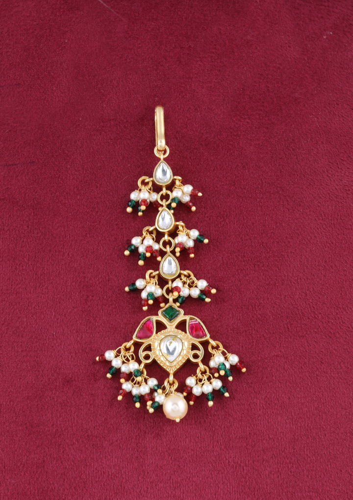 Mrinalini Handcrafted Jadau Kundan Maangtikka