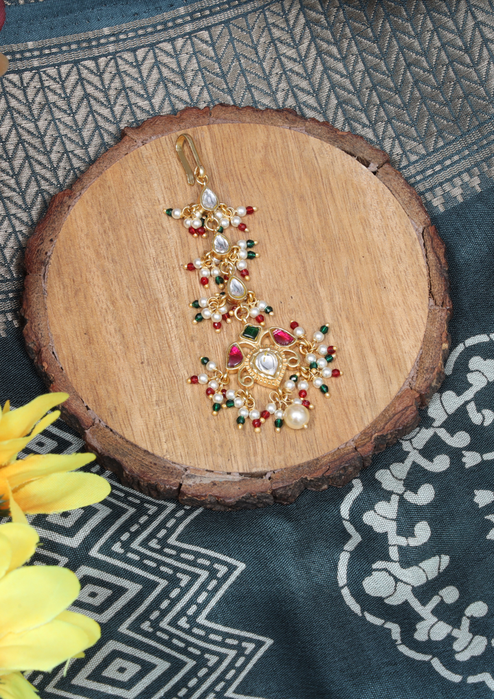 Mrinalini Handcrafted Jadau Kundan Maangtikka