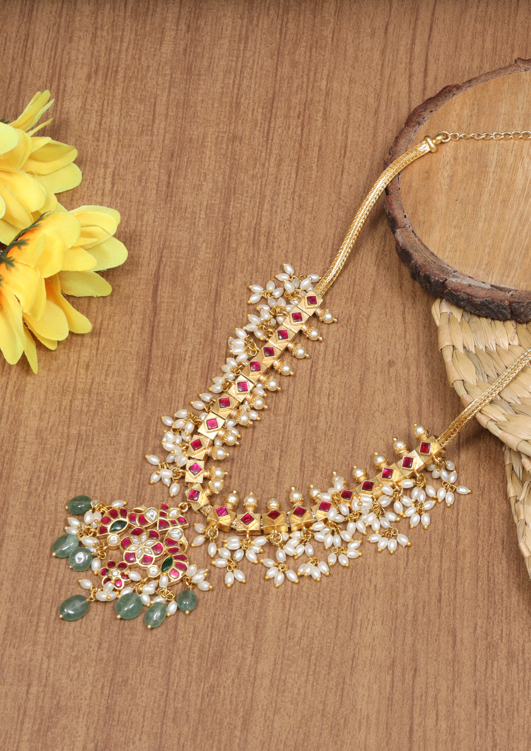 Zarin Bridal Jadau Kundan Necklace