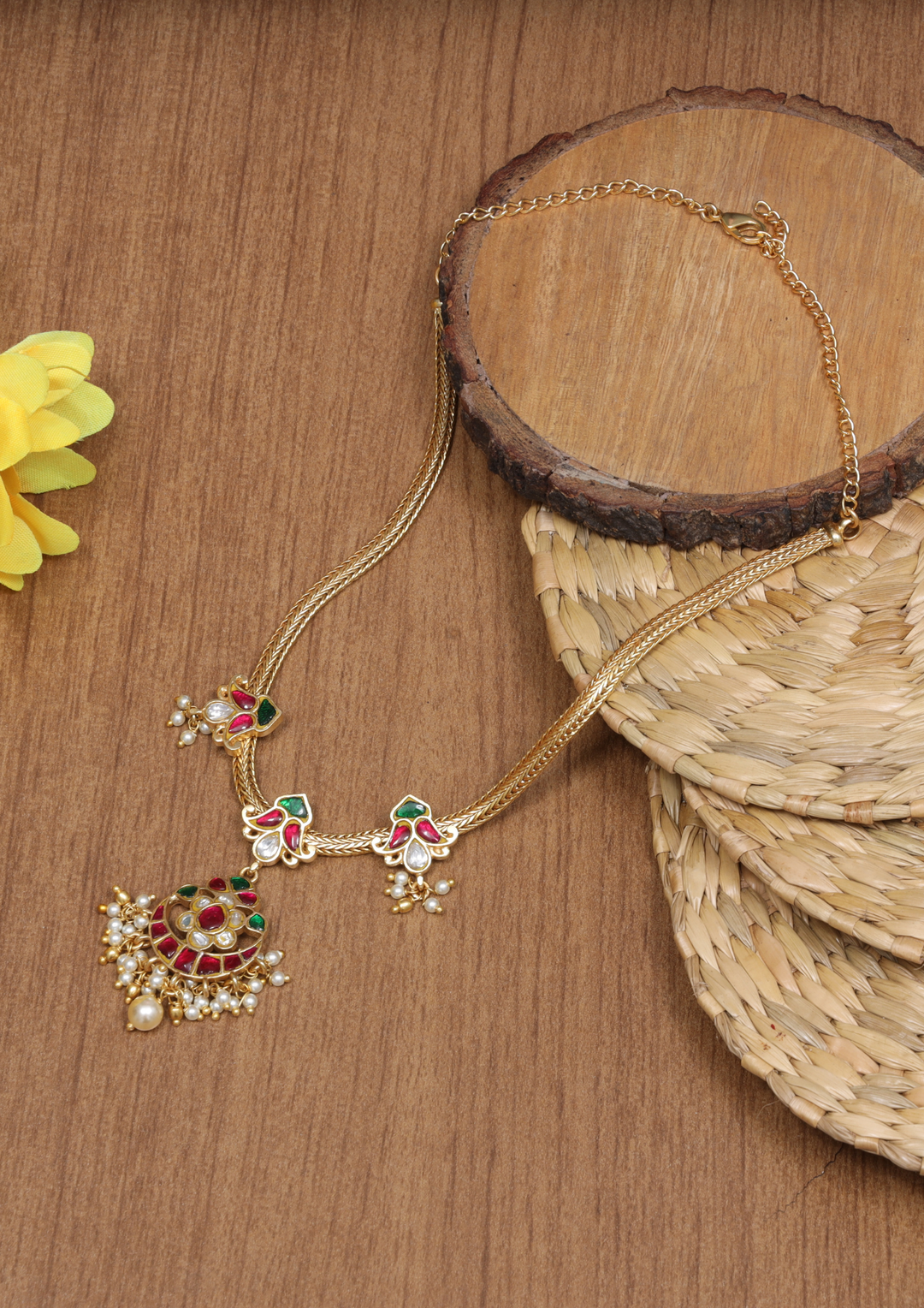 Pakeezah Handcrafted Jadau Kundan Necklace