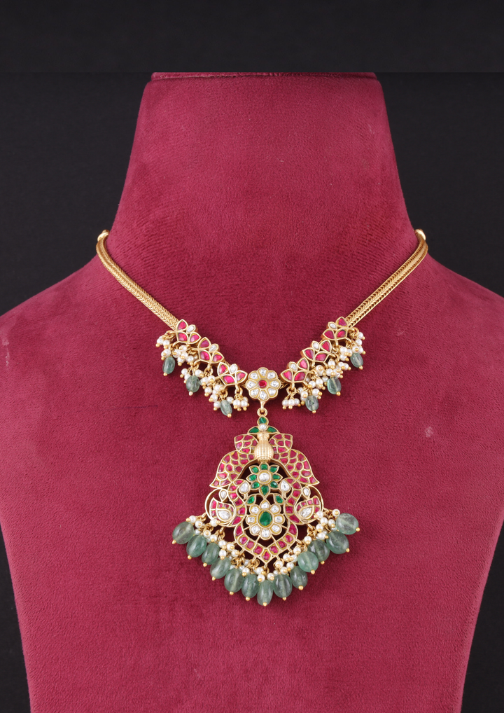 Gulistan Handcrafted Jadau Kundan Necklace