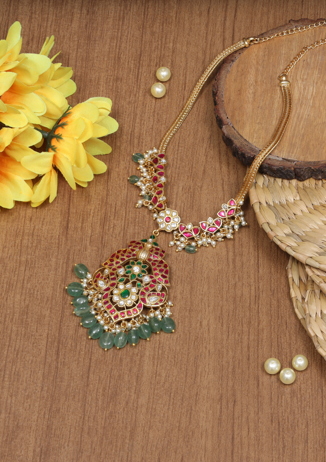 Gulistan Handcrafted Jadau Kundan Necklace