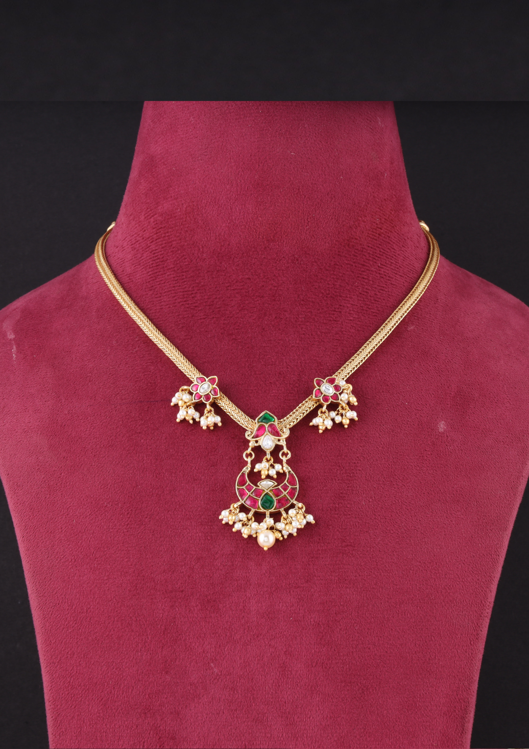 Zevari Handcrafted Jadau Kundan Necklace