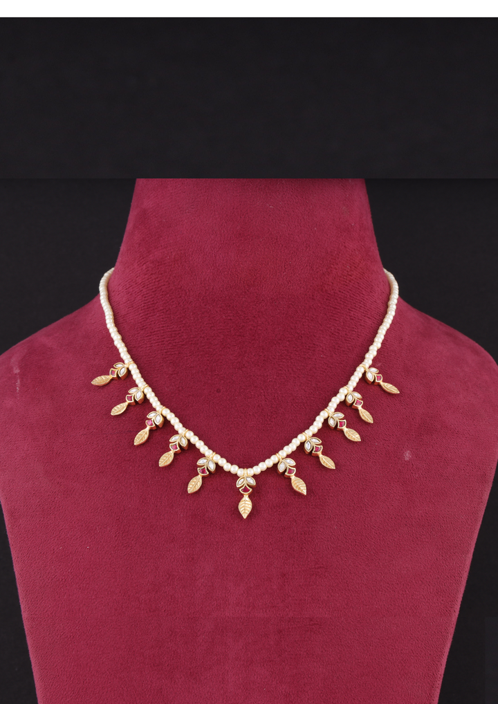 Rani Bagh Handcrafted Jadau Kundan Necklace