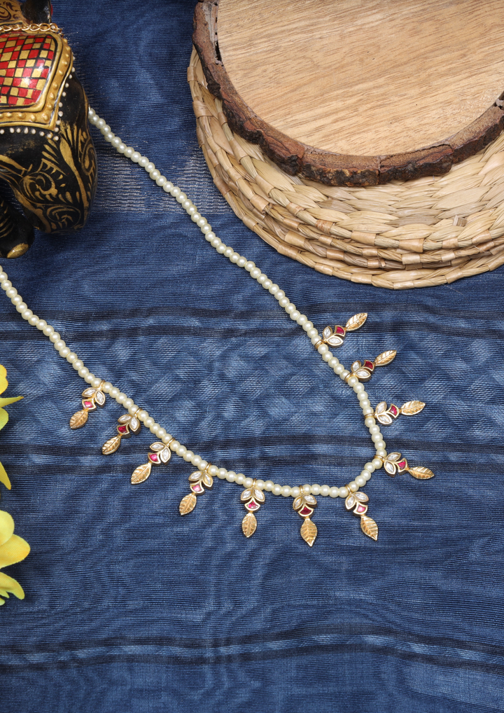 Rani Bagh Handcrafted Jadau Kundan Necklace
