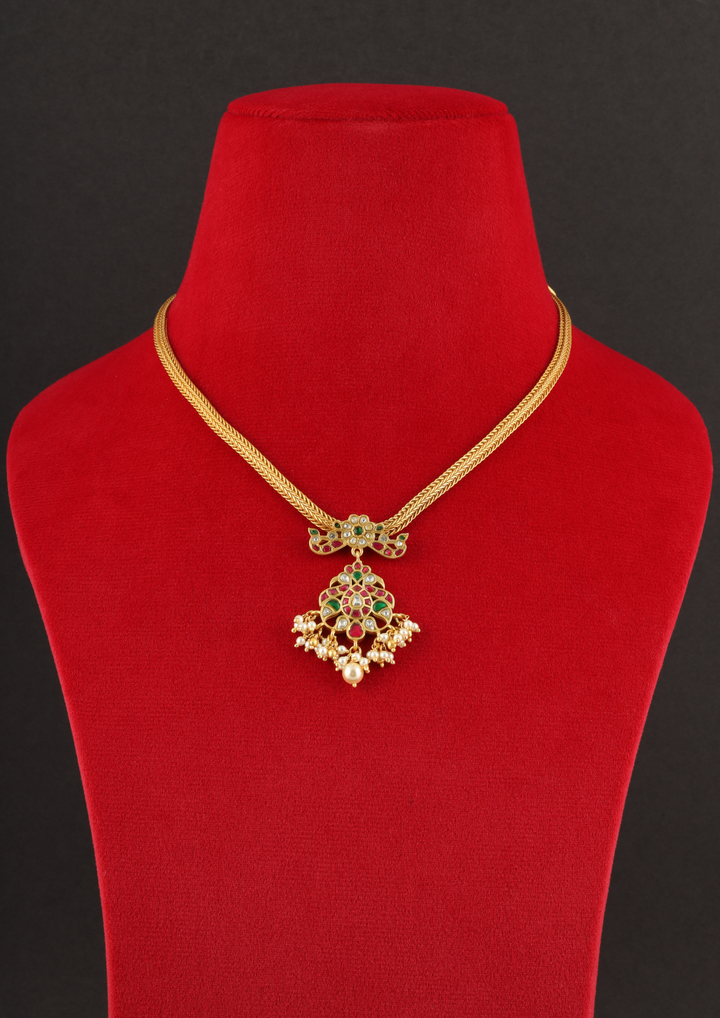 Maharani Handcrafted Jadau Kundan Necklace