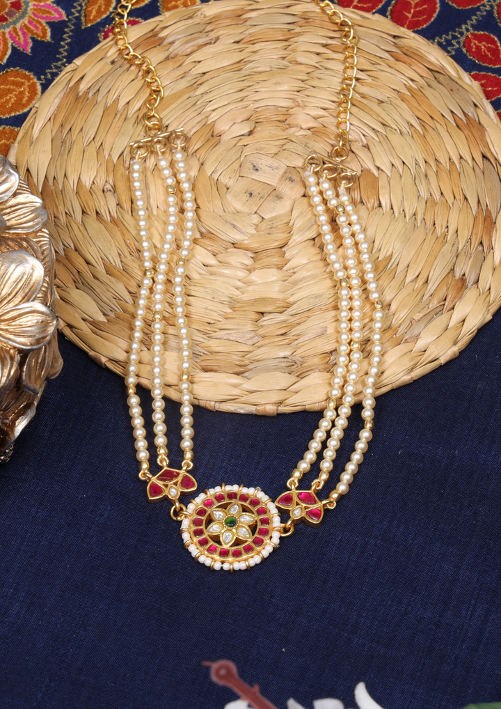 Kesarbagh Elegant Jadau Kundan Necklace