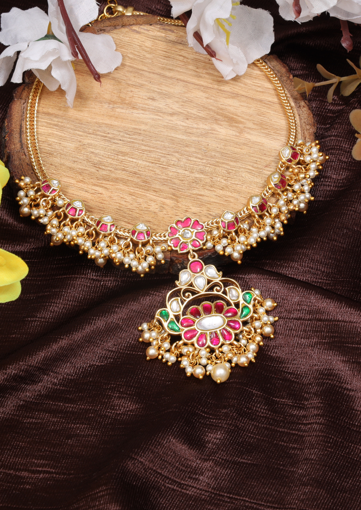 Padmashree Handcrafted Jadau Kundan Necklace