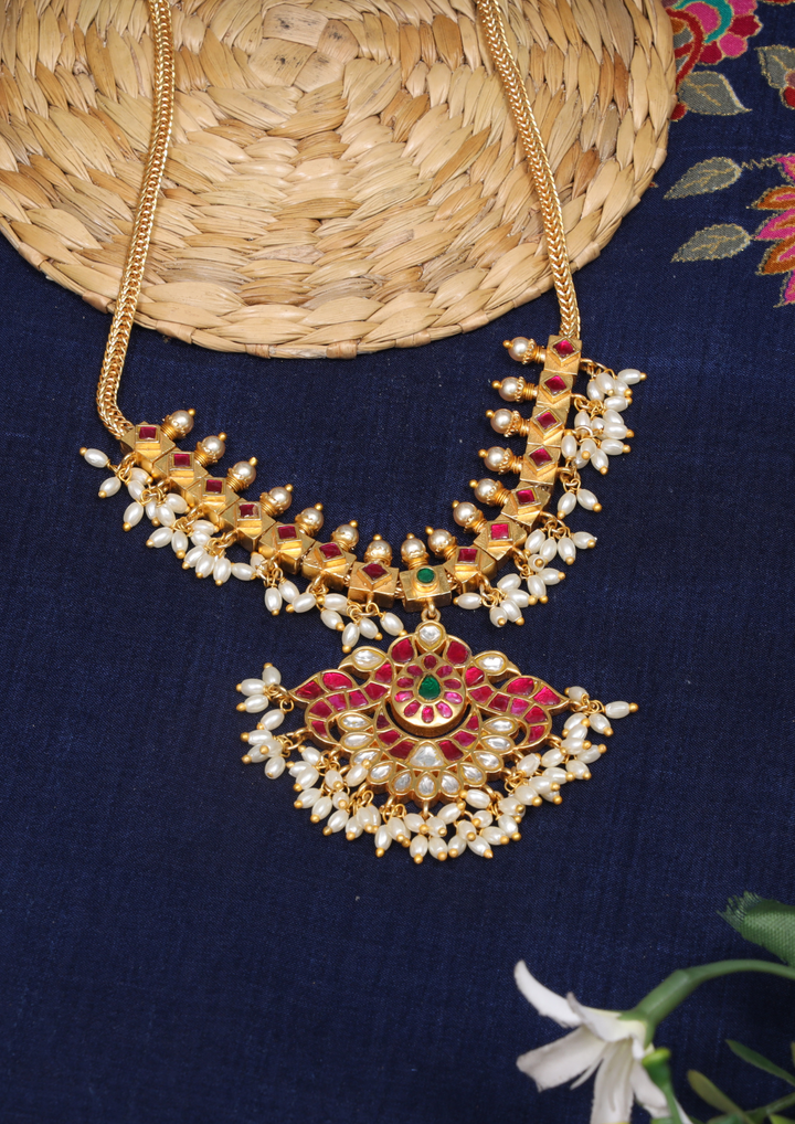 Rajsi Gulnaar Regal Jadau Kundan Necklace