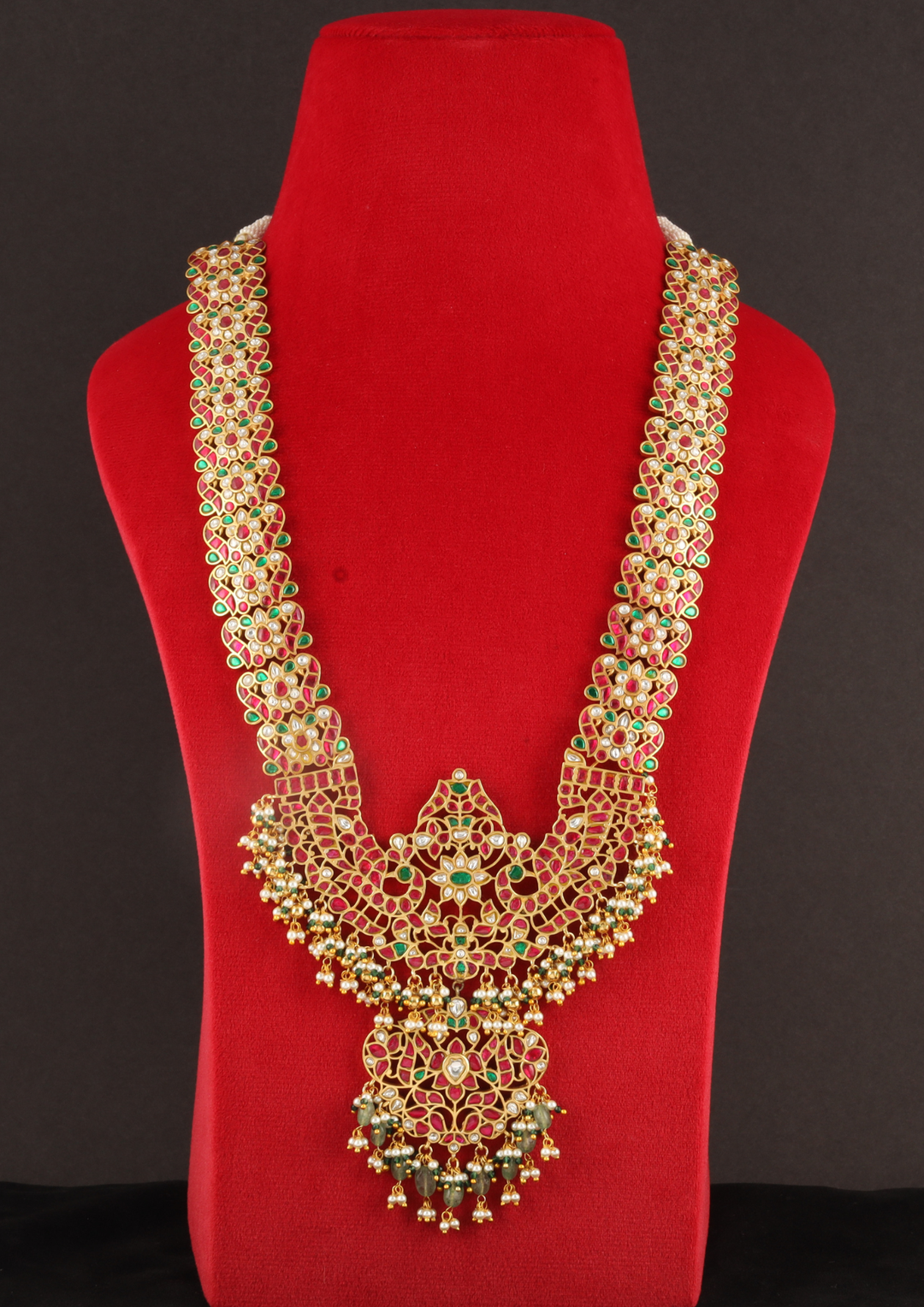 Surkh Mahal Bridal Jadau Kundan Necklace