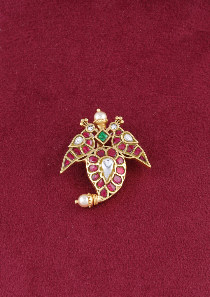 Mahveen Exquisite Jadau Kundan Pendant