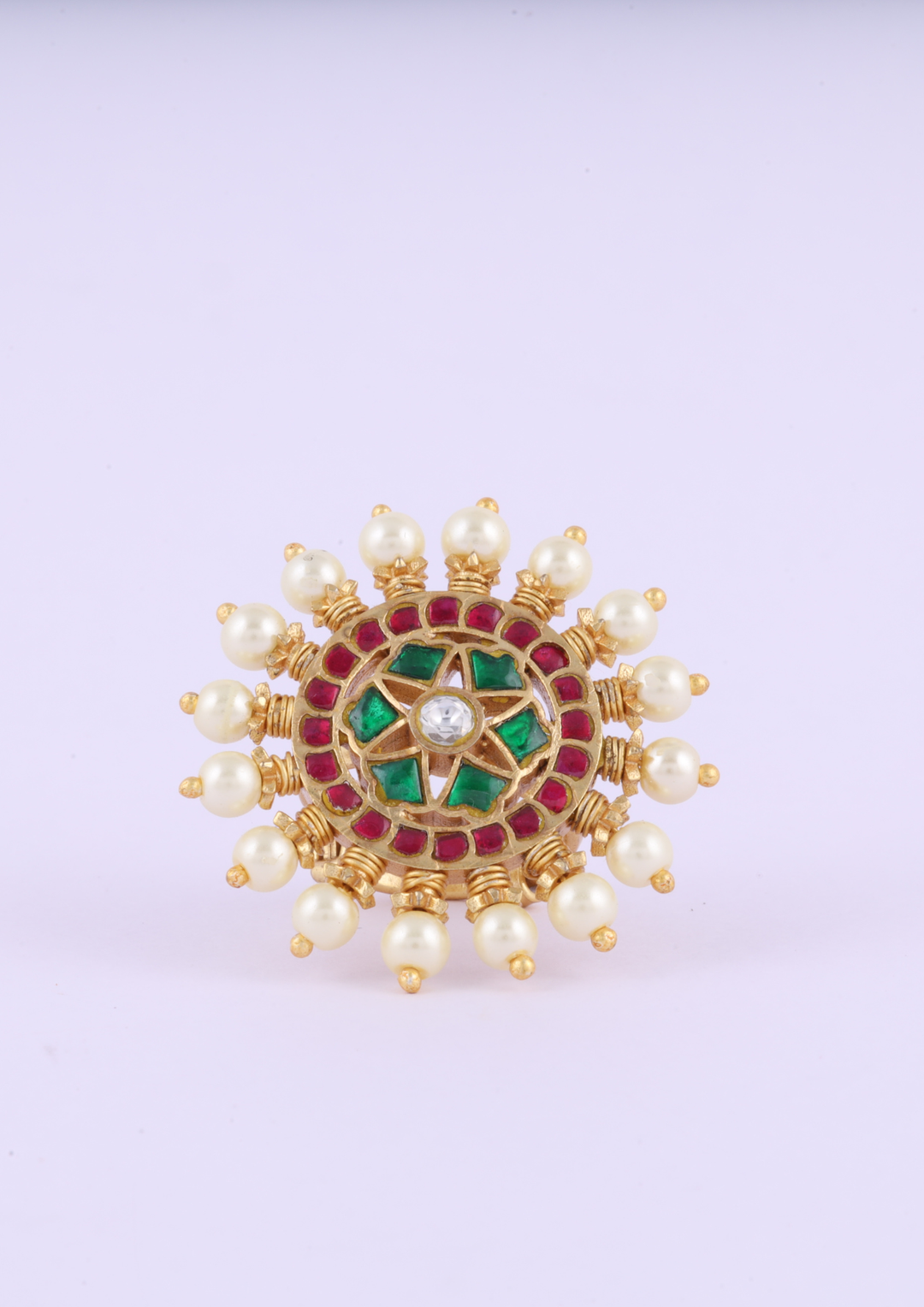 Alankrita Elegant Jadau Kundan Ring