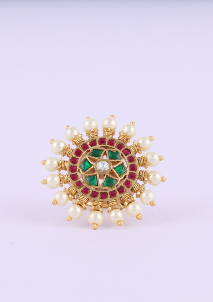 Alankrita Elegant Jadau Kundan Ring