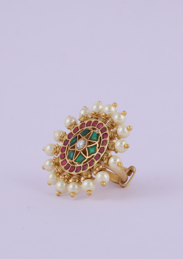 Alankrita Elegant Jadau Kundan Ring