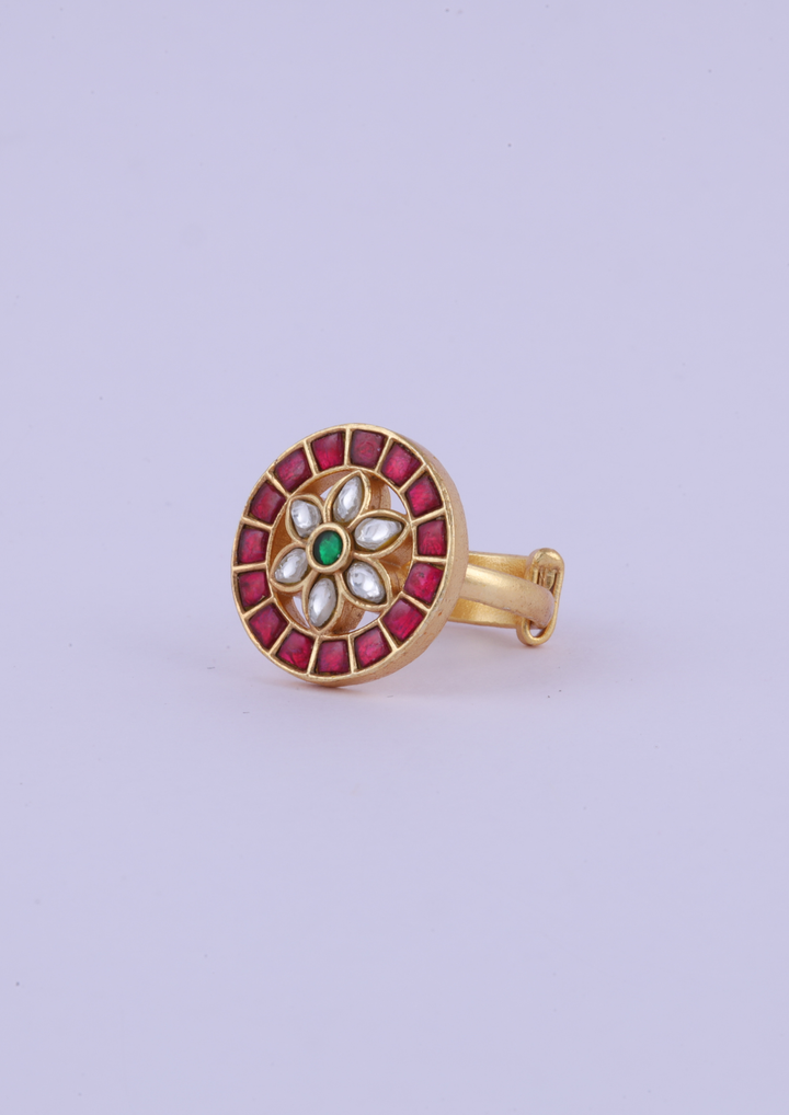 Riddhima Exquisite Jadau Kundan Ring