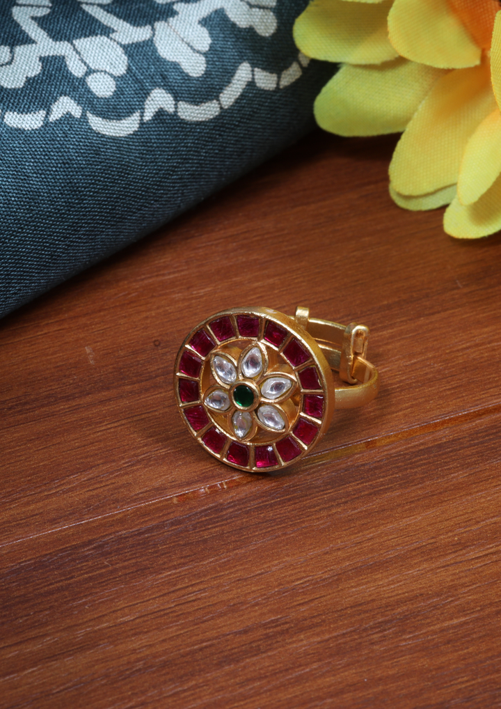 Riddhima Exquisite Jadau Kundan Ring