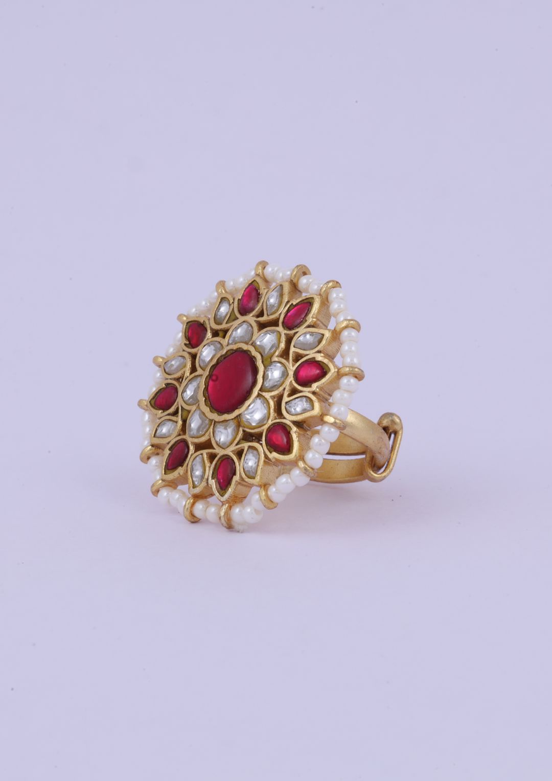 Vasundhara Regal Jadau Kundan Ring