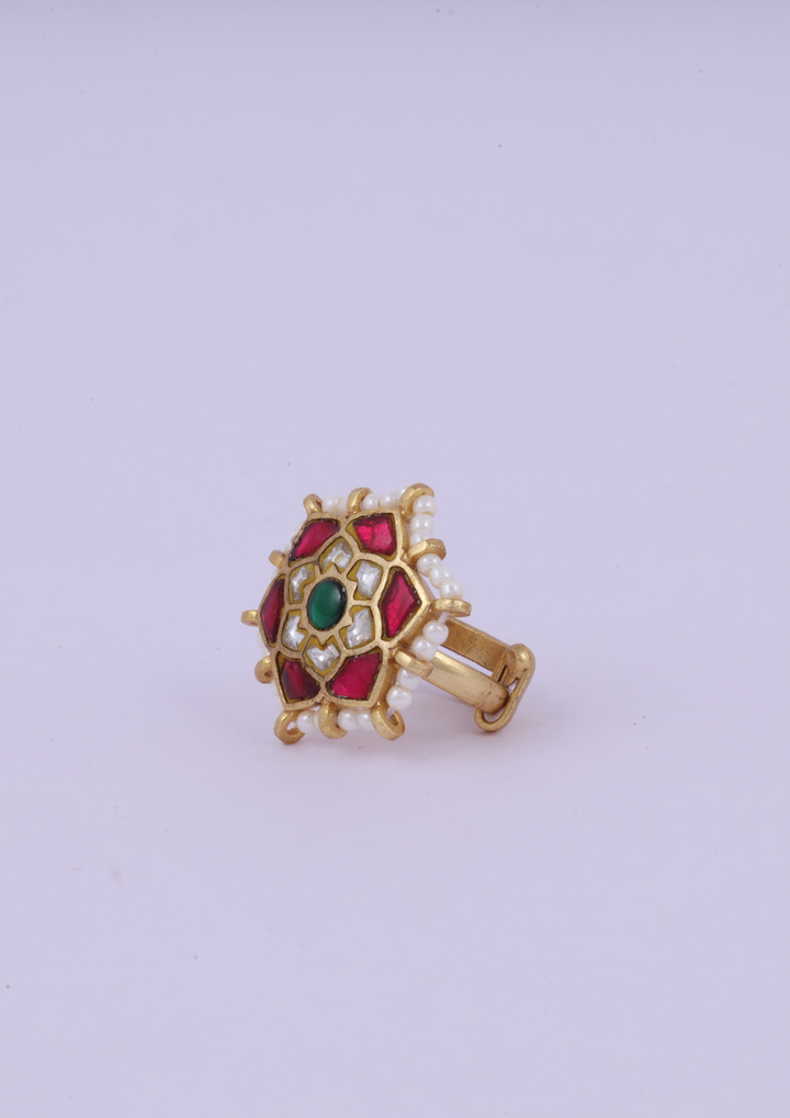 Katyayani Handcrafted Jadau Kundan Ring