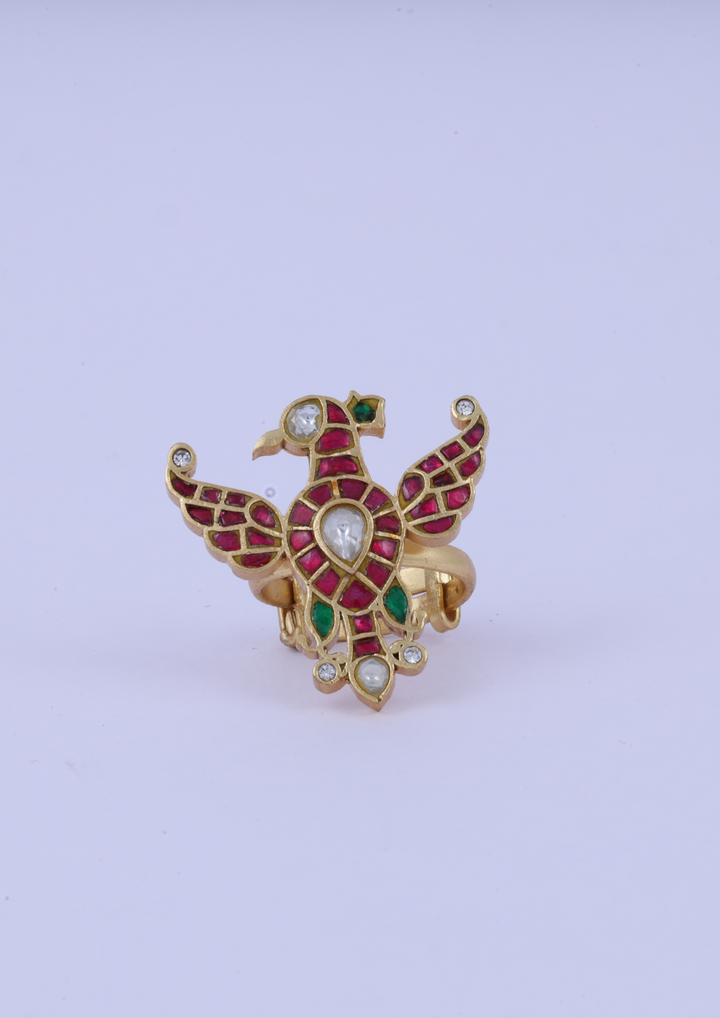 Pranitha Elegant Jadau Kundan Ring