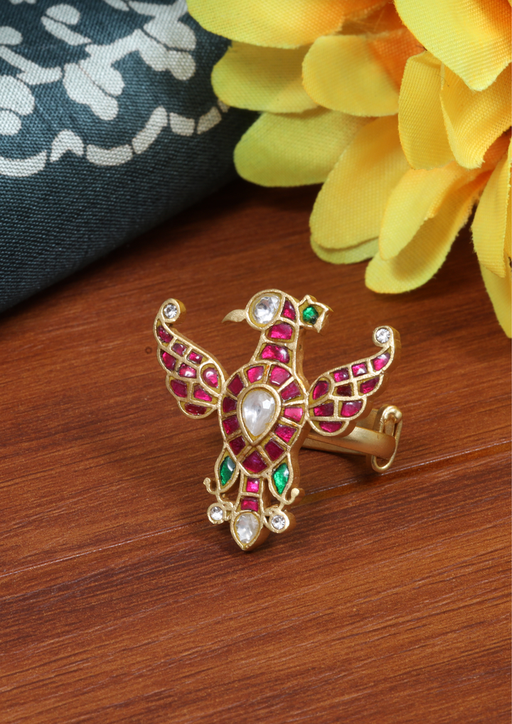 Pranitha Elegant Jadau Kundan Ring