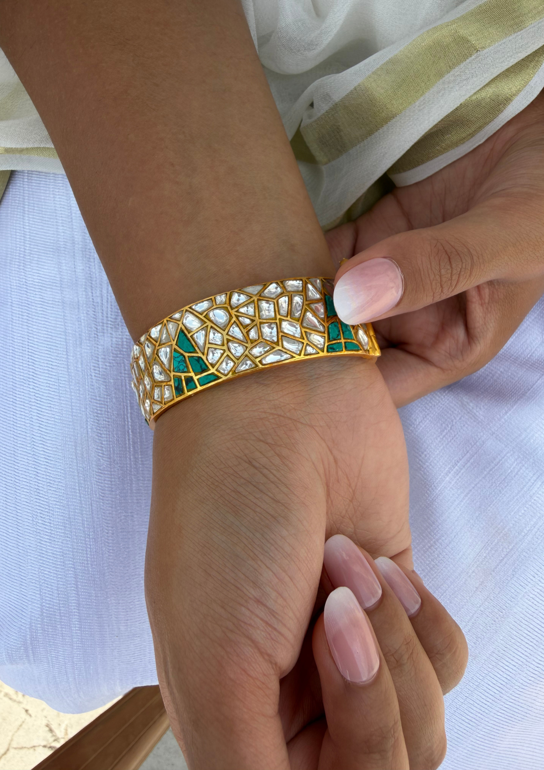 Zarin Jadau Kundan Single Bangle