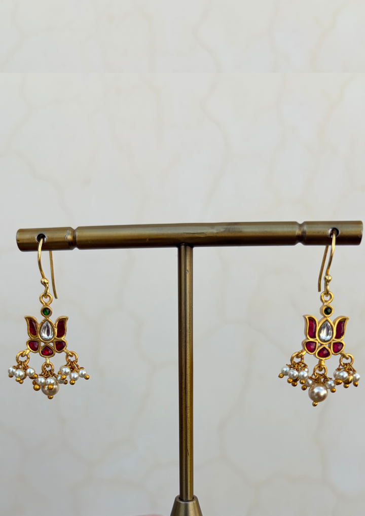 Asavari Jadau Kundan Hook Earrings