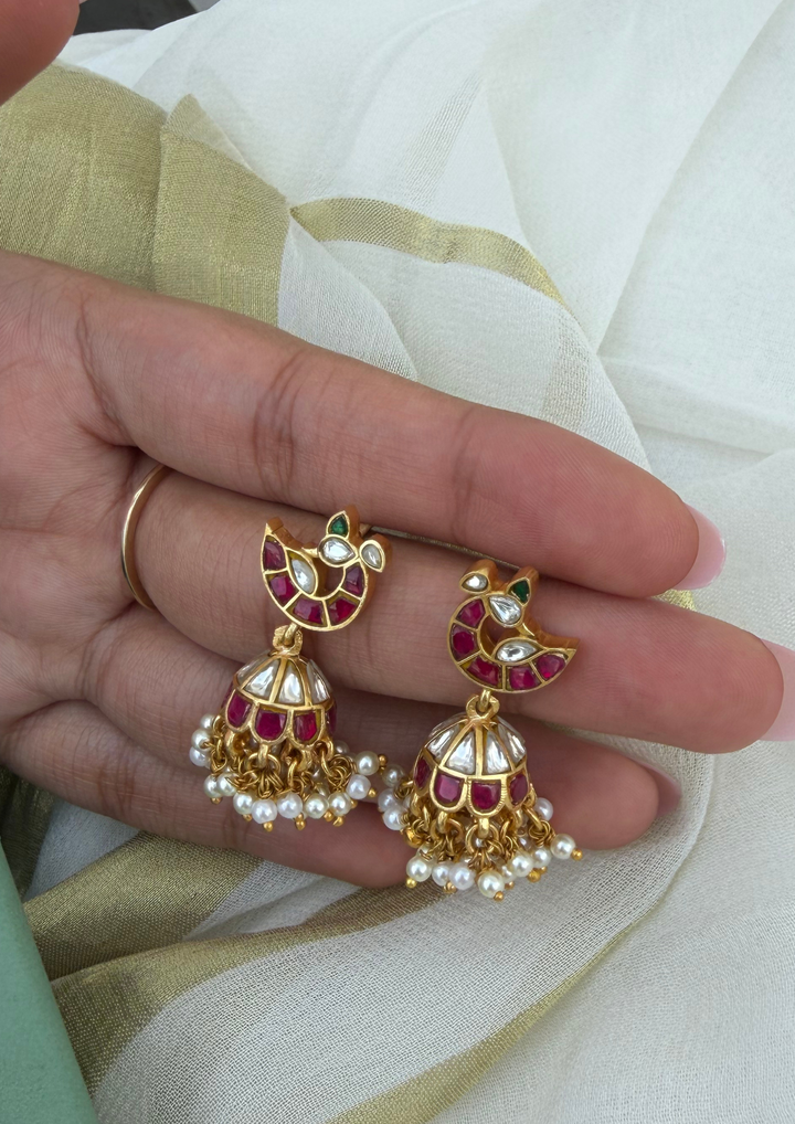 Varari Jadau Kundan Jhumka Earrings