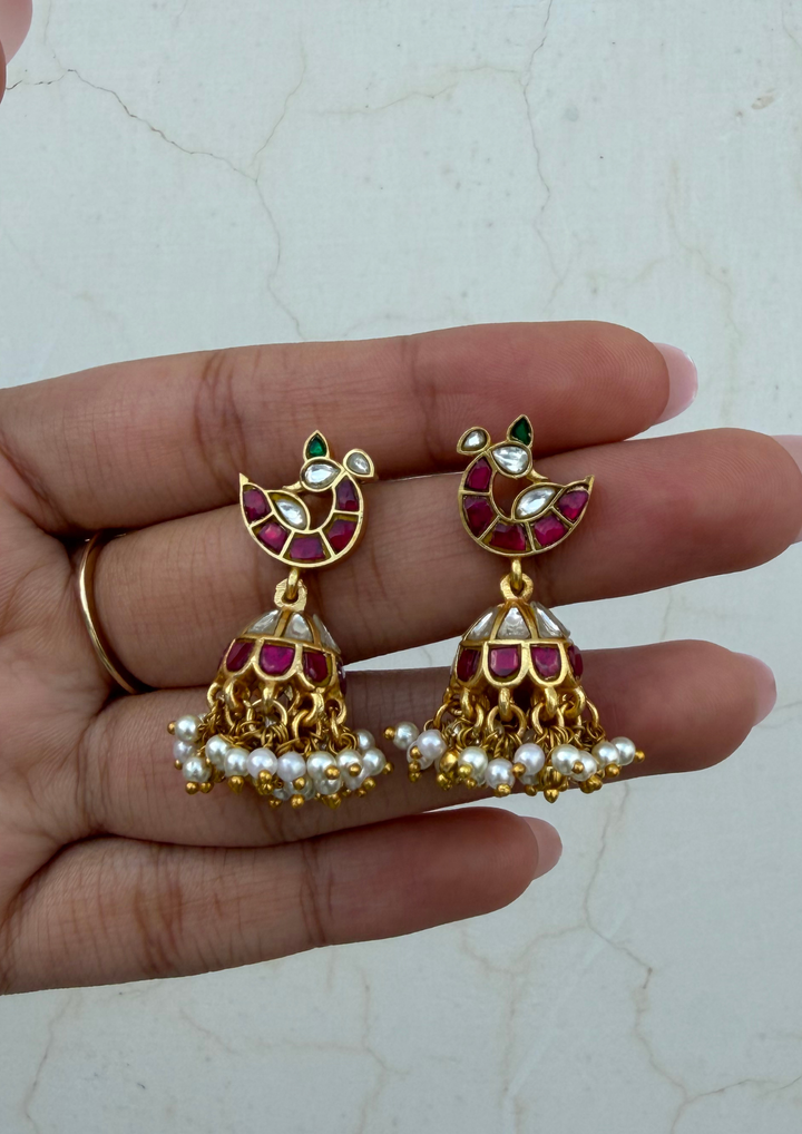 Varari Jadau Kundan Jhumka Earrings