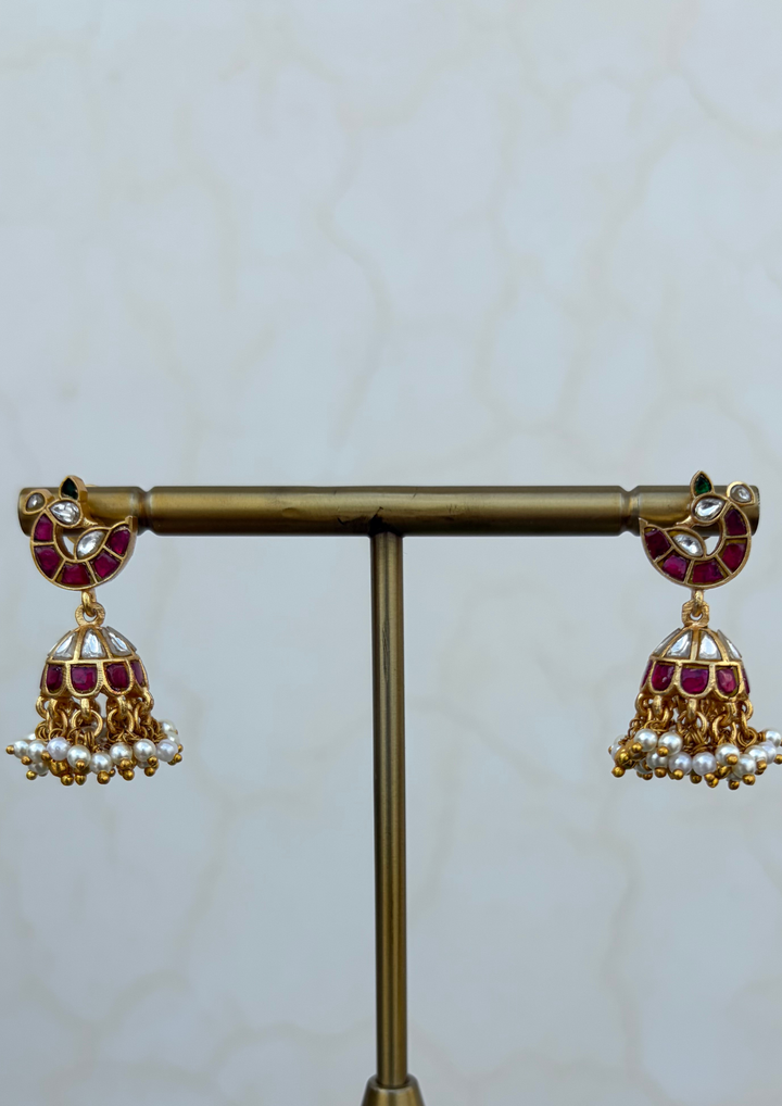 Varari Jadau Kundan Jhumka Earrings