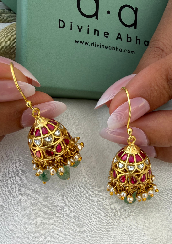 Kamya Jadau Kundan Hook Earrings