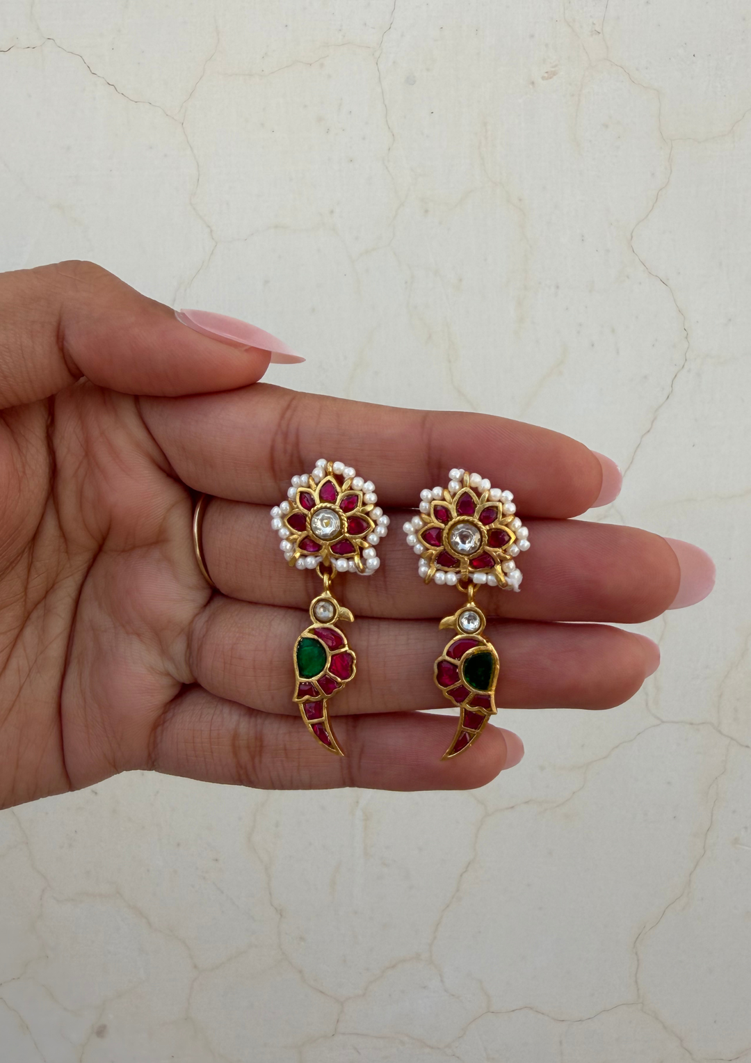 Irina Jadau Kundan Earrings