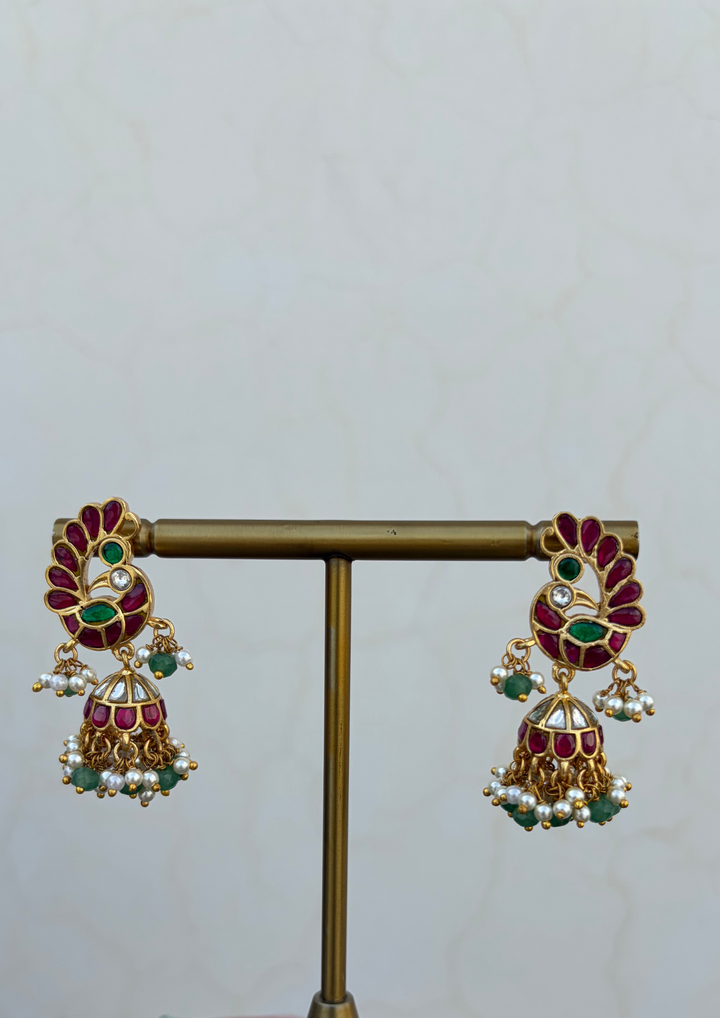 Kashi Jadau Kundan Jhumka Earrings