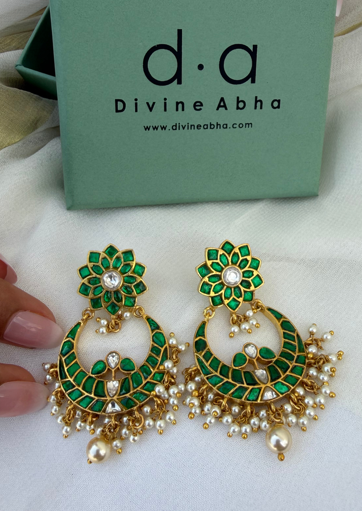 Mastani Jadau Kundan Chandbali Earrings