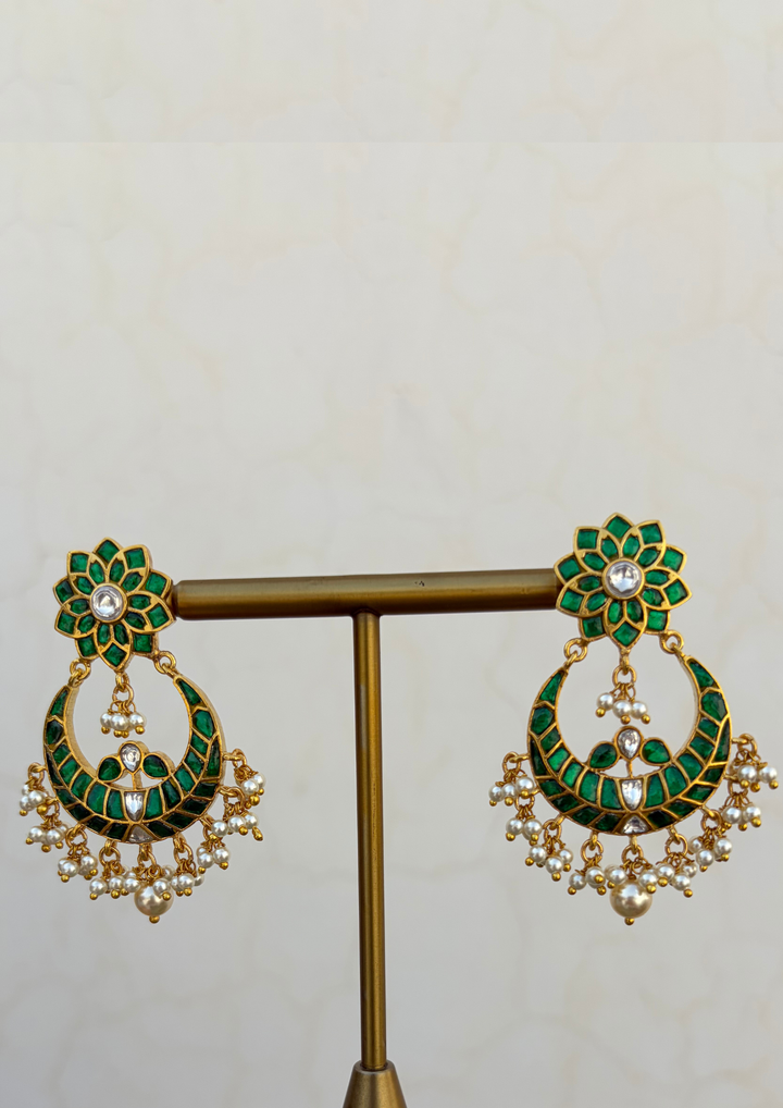 Mastani Jadau Kundan Chandbali Earrings