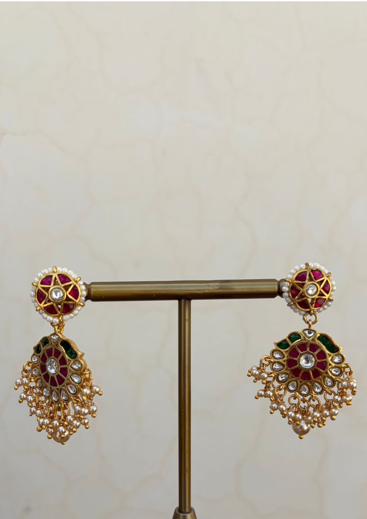 Shrinika Jadau Kundan Bridal Earrings