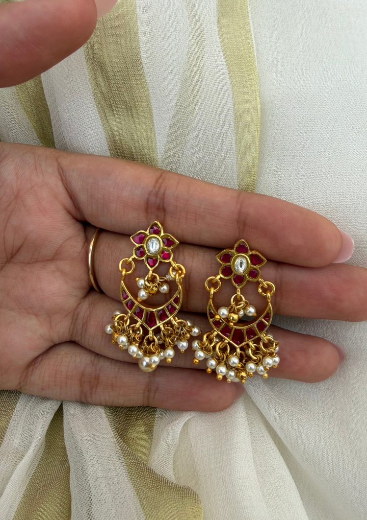 Alekya Jadau Kundan Earrings